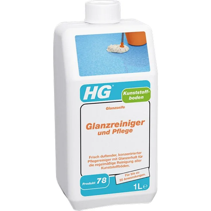 HG Kunststoffboden Glanzreiniger und Pflege 1 Liter