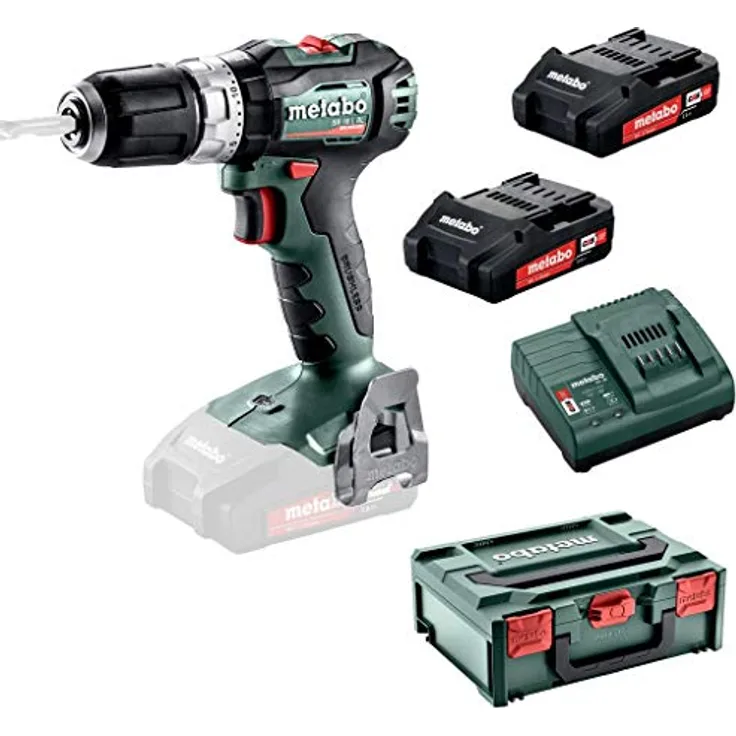 Metabo SB 18 L BL Akku Schlagbohrmaschine mit 2x Akku 2,0 Ah und Ladegerät im Koffer