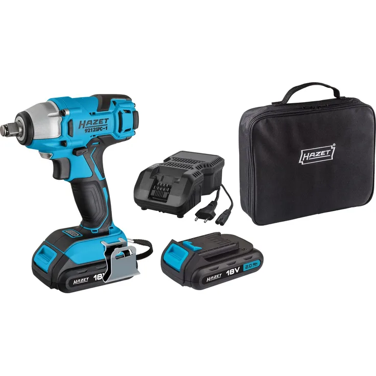 Hazet Akku Schlagschrauber-Satz 9212SPC-1-4 Lösemoment max 260 Nm Vierkant massiv 12,5mm (1-2) Anzahl Werkzeuge: 4