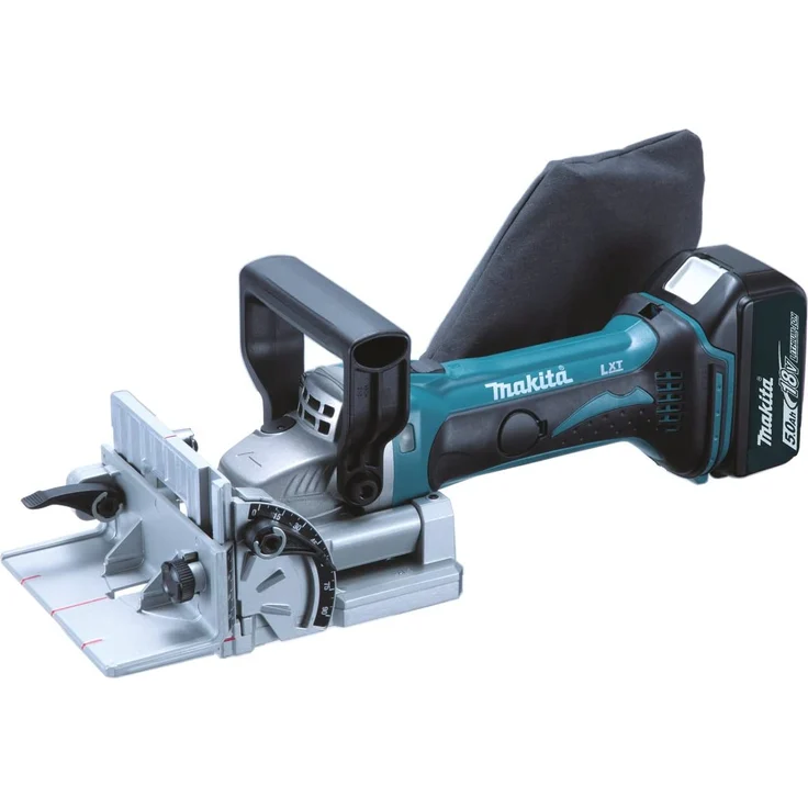 Makita DPJ180RTJ Elektrowerkzeuge Akku-Nutfräse 18 V, 2 Akkus + Ladegerät im MAKPAC, türkisschwarz, mit 2X 5,0 Ah – Bild 1