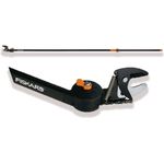 Fiskars Bypass Schneidgiraffe für frische Äste und Zweige, Antihaftbeschichtet, Gehärtete Stahlklinge-Aluminiumstiel, Länge 2,4 m, Schwarz-Orange, UP84, 1001557