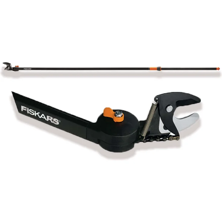 Fiskars Bypass Schneidgiraffe für frische Äste und Zweige, Antihaftbeschichtet, Gehärtete Stahlklinge-Aluminiumstiel, Länge 2,4 m, Schwarz-Orange, UP84, 1001557 – Bild 1