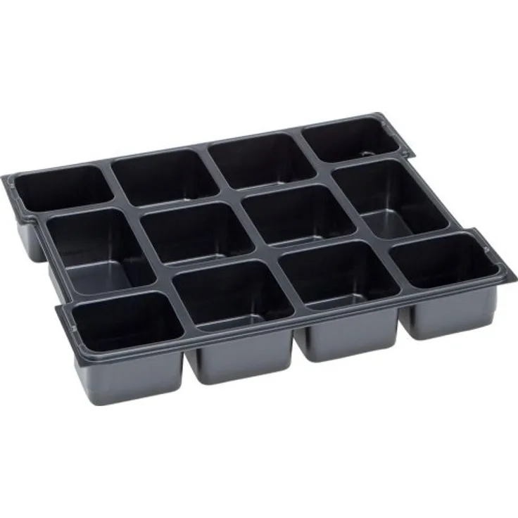 L-BOXX 1000010126 Kleinteileeinsatz 12 Mulden für L-BOXX 102, schwarz Kunststoff
