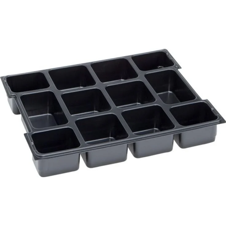 L-BOXX 1000010126 Kleinteileeinsatz 12 Mulden für L-BOXX 102, schwarz Kunststoff – Bild 1