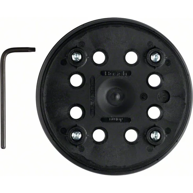 Bosch Professional Schleifteller (Ø 125 mm, mittelhart, mit Klettsystem, Zubehör für Exzenterschleifer PEX 270 A-PEX 270 AE)