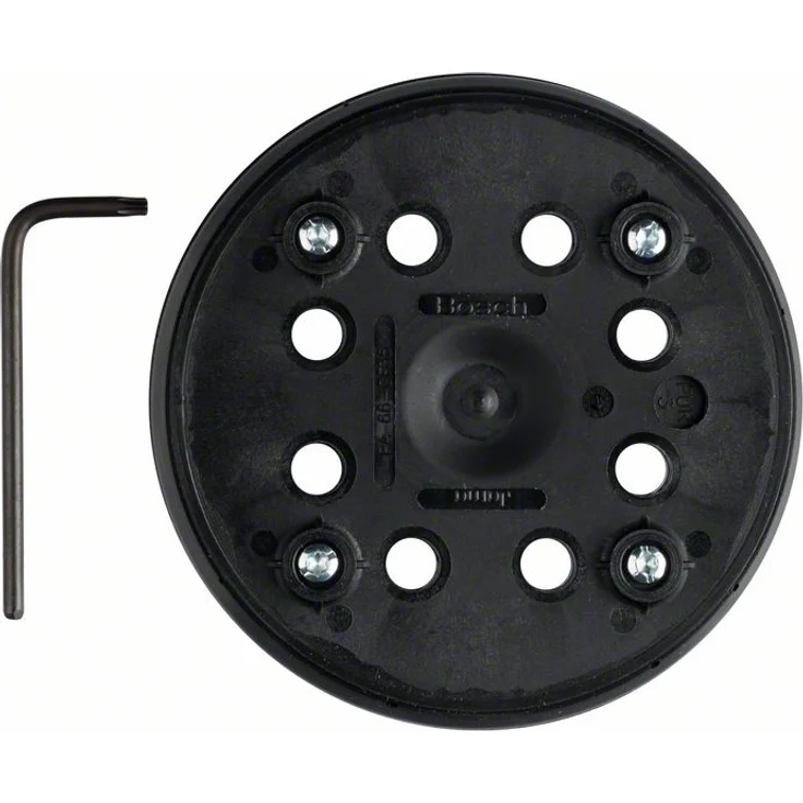 Bosch Professional Schleifteller (Ø 125 mm, mittelhart, mit Klettsystem, Zubehör für Exzenterschleifer PEX 270 A-PEX 270 AE) – Bild 1