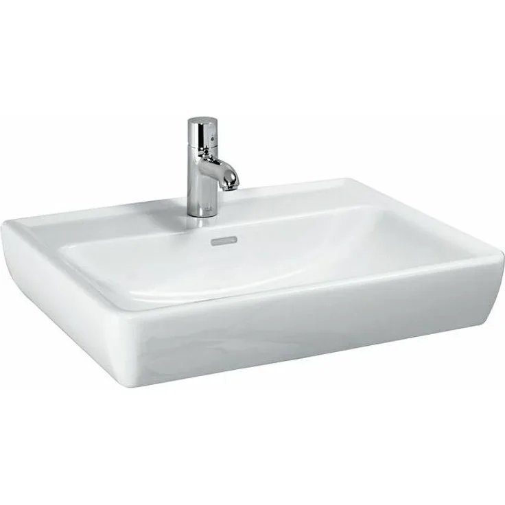Laufen Pro Waschtisch B:55xT:48cm 1 Hahnloch mittig mit Überlauf pergamon H8189510491041
