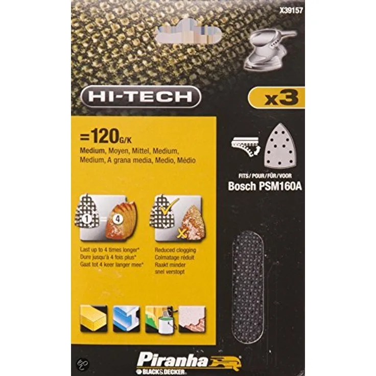 Piranha X39157, XJ, 3 mm, 120 G, PMS160A Klettverschluss Gitternetzfolie