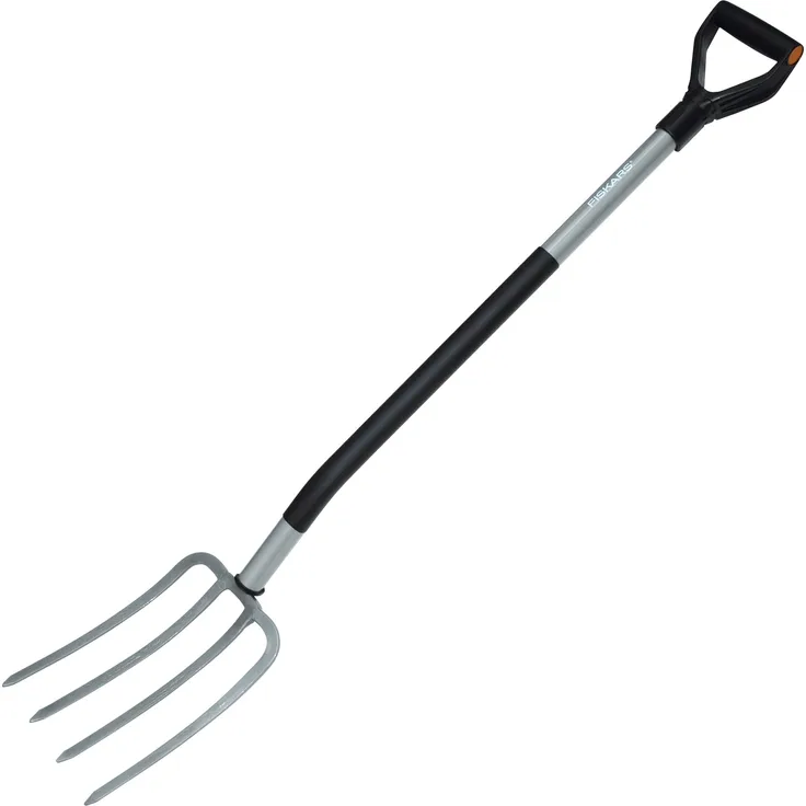 Fiskars Spatengabel für harte, steinige Böden, Mit 4 Zinken, Länge 122 cm, Hochwertiger Borstahl, Grau-Schwarz, Ergonomic, 1001413 - Preisvergleich