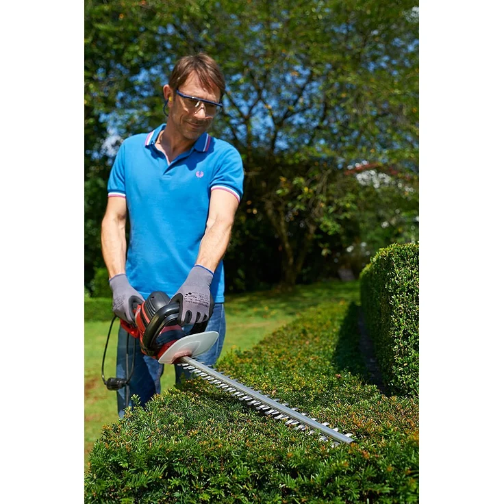 IKRA Elektro Heckenschere IHS 650 Schnittlänge 55cm Schnittstärke 22mm 650W 180° Drehgriff – Bild 3