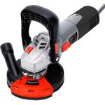 FANZTOOL Multischleifer Betonschleifer Winkelschleifer Sanierungsfräse 1400W Set mit Absaughaube und Schleifteller und Metallbürste und Sandpapier, mit Drehzahlregelung