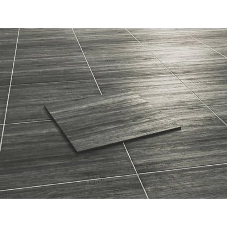 Terrassenplatte Feinsteinzeug Ebony - Holzoptik 60 cm x 60 cm 2 Stück