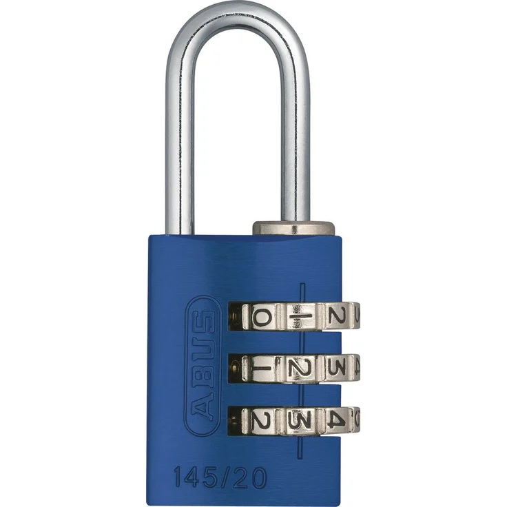 ABUS Aluminium-Zahlenschloss 145-20, blau, 46605 – Bild 1