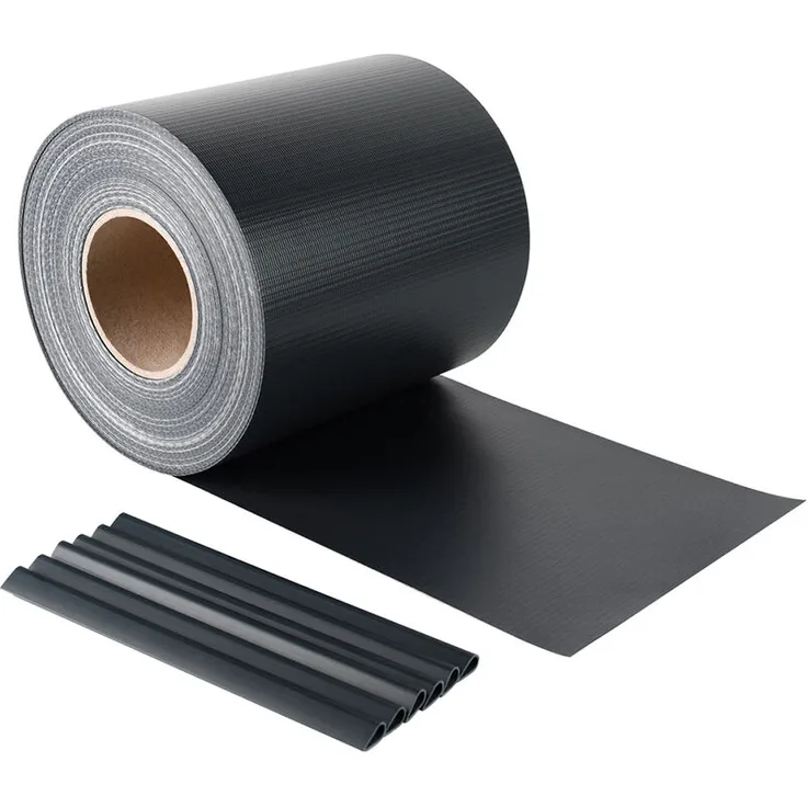 PVC Sichtschutzfolie Sichtschutzstreifen, Sichtschutz, Zaunblende, 50 m Anthrazit
