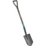 GARDENA NatureLine Spitz-Spaten: Gartenspaten mit Beschichtung zum Umgraben und Ausheben, Stiel aus FSC-zertifiziertem Eschenholz, D-Griff (17001-20)