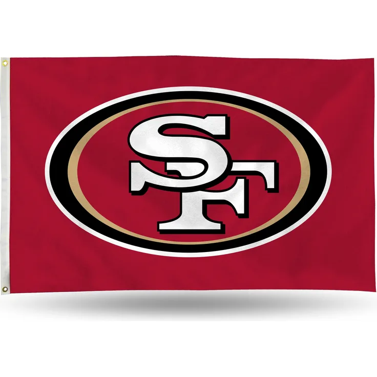 Rico Industries NFL Flagge mit Ösen, 91 x 152 cm, Teamfarbe, 3 x 5
