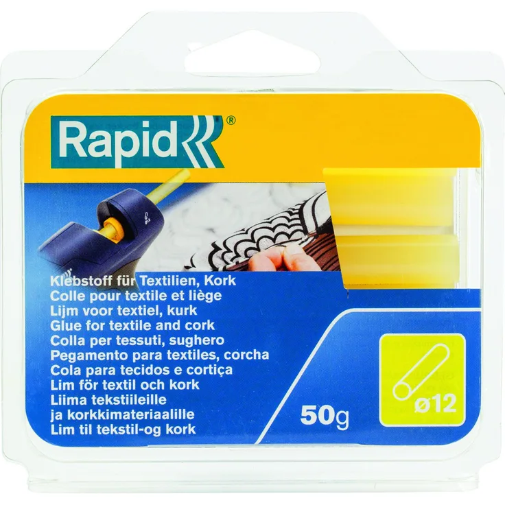 Rapid Klebesticks Textilien Durchmesser 12 x 94 mm, 50 g, 40107353