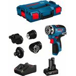 Bosch Professional GSR 12V-35 FC Bohrschrauber (1 x 6,0 Ah + GAL12V-40 + L-Boxx 102)