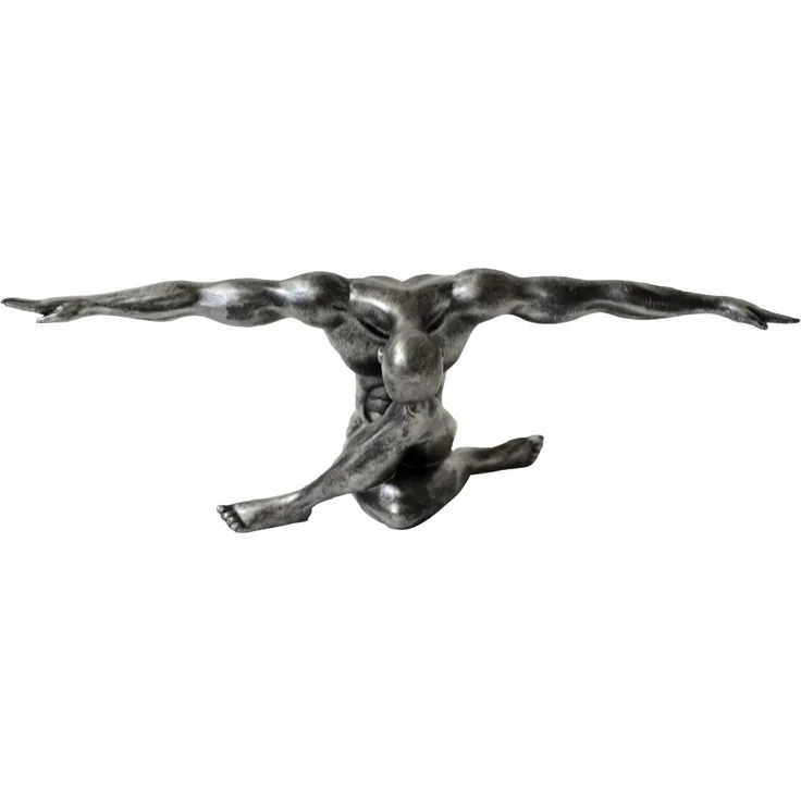 Casablanca Figur Cliffhanger antik silber 61 cm 59795