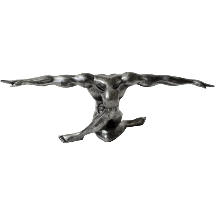 Casablanca Figur Cliffhanger antik silber 61 cm 59795