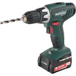 Metabo 602206530 Akku-Bohrschrauber BS 14.4 14.4V, 2x 2Ah Li-Ion Akkus, inklu. Ladegerät, im Koffer, max. Drehmoment: 20Nm (weich)- 40Nm (hart), Bohr-Ø: 10mm (Stahl)- 20mm (Weichholz)