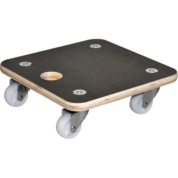WAGNER Pflanzenroller Maxigrip 29 x 29 cm I Transporthilfe & Pflanzenroller für Außenbereich + Innenbereich I Transportroller aus Holz FSC-Zertifiziert I Tragkraft 200kg I Made in Germany ? 20135001 – Bild 1