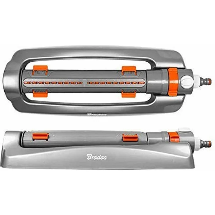Bradas WL-Z22 Viereckregner 375 qm, Rasensprenger, Regner, Sprinkler, Bewässerung, Kreisregner, Grau, 1055 cm