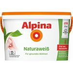 Alpina Wandfarbe Naturaweiß 2,5L,5L,10L Für Allergiker frei von Reizstoffen 10 Liter - Alpina Farben