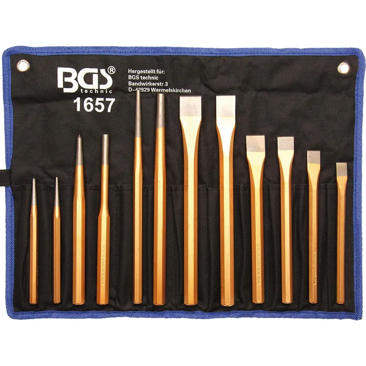 BGS 1657 | Splintentreiber-- Meissel-- Körner-Satz | 12-tlg.