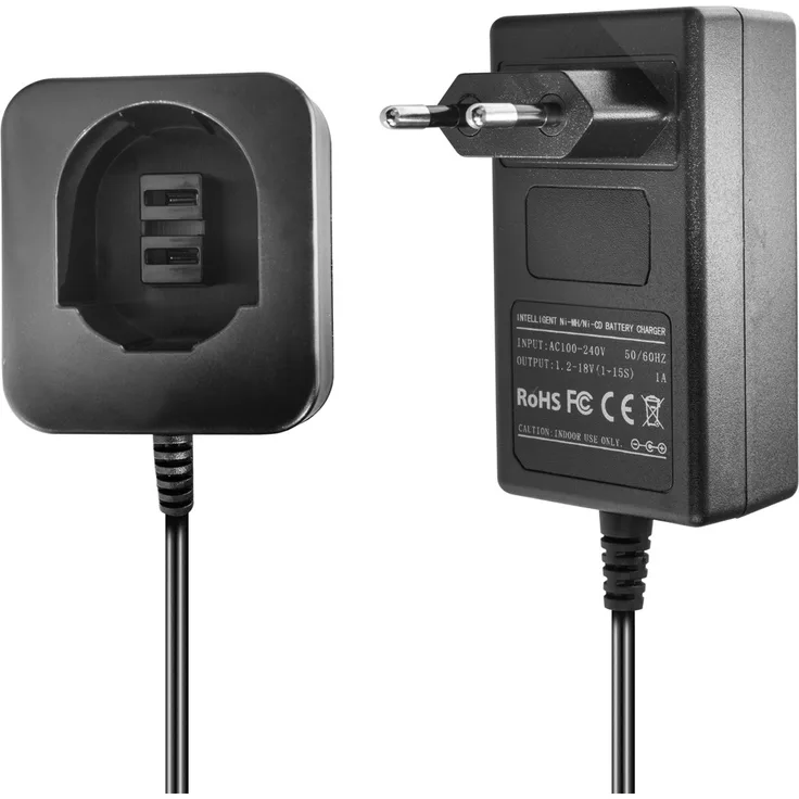 Ladegerät kompatibel mit Dewalt - Black & Decker Ni-MH-Ni-CD Werkzeug-Akkus 36V, 72V, 96V, 12V, 144V, 18V - 15A, 1A