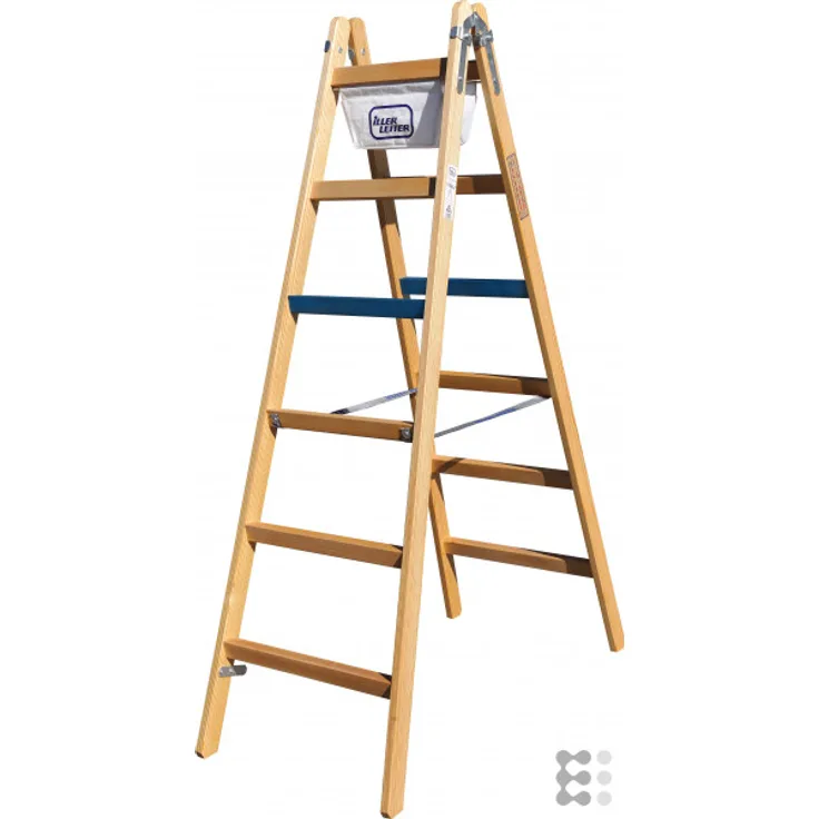 Geis&Knob. Geis&Knoblauch Breitsprossenstehleiter 1104-7 Professional 2x4 Sp. Sprossenleiter 4039665