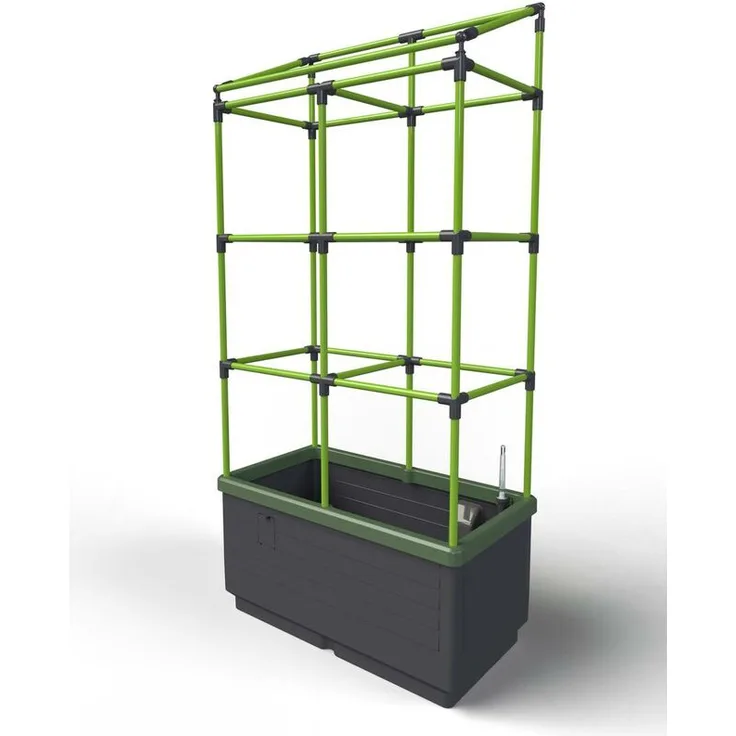 Bio Green Pflanzbox City Jungle mit Rankgitter Kunststoff 62 x 33 x 128 cm 34 l Kübelvolumen, 17 l Wasserspeicher