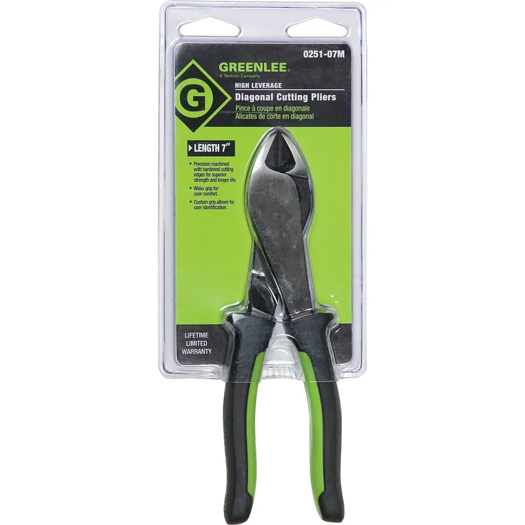 Greenlee 0251?07 M DIAGONAL Schneiden Zangen, Mini, geformtem Griff 17,8 cm