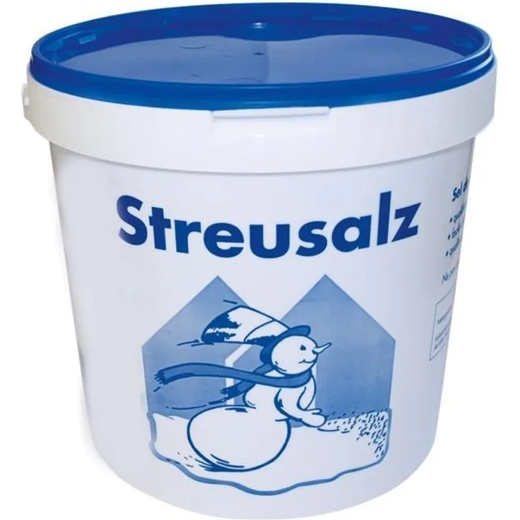 Hamann Mercatus Streusalz 10 Kg Eimer, Auftausalz, Straßensalz, Tausalz, Streumittel, Steinsalz, Streugut für rutschfreie Gehwege und Straßen