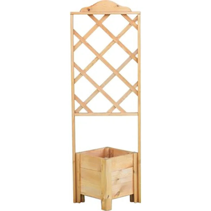 Promadino Eck-Pflanzkasten Botanica mit Spalier 140 cm x 47 cm x 45 cm