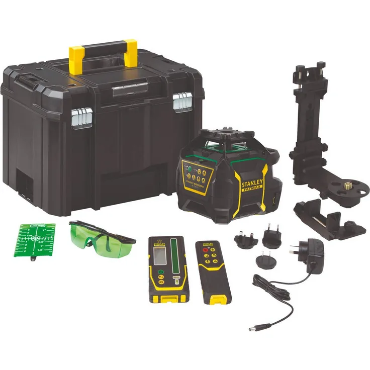 STANLEY FMHT77448-1 Nivel láser rotativo 600m-Verde-Batería de litio recargable