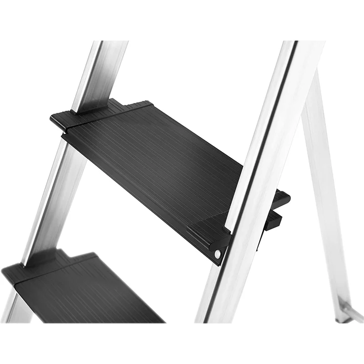 Hailo L100 TopLine, Alu-Sicherheits-Stehleiter, 5 Stufen – Bild 2