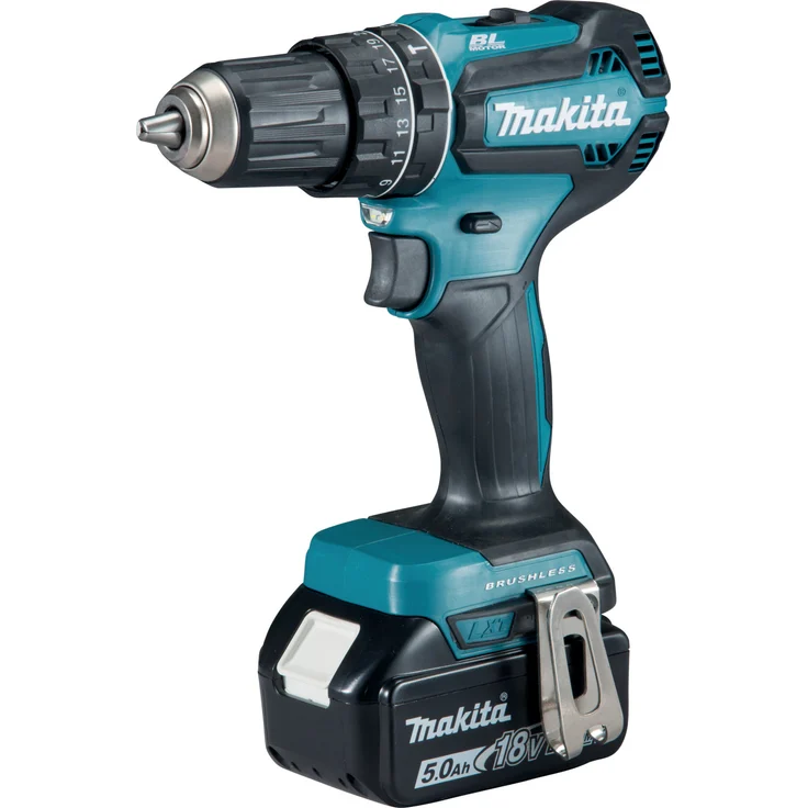 Makita DHP485RTJ Akku-Schlagbohrschrauber 18,0 V - 2x Akku 5,0 Ah mit Ladegerät und Makpac Gr. 2 Transportkoffer – Bild 2