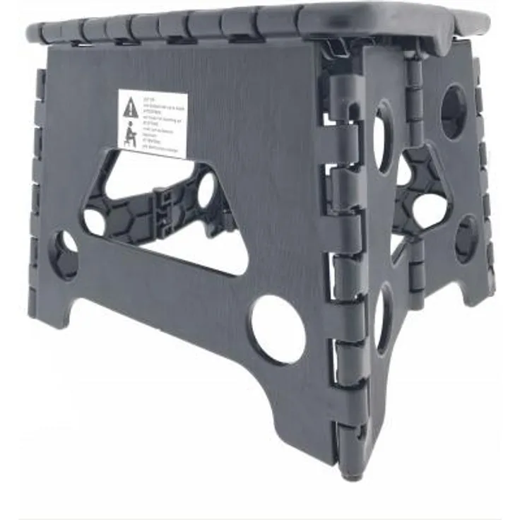 Klapphocker Klapptritt Trittstufe Hocker Faltbar Schwarz - Weiß