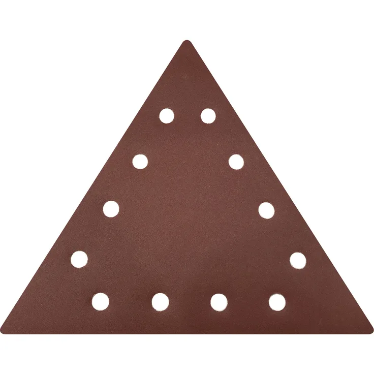 TECMIX Schleifpads, Schleifscheiben, dreieckig TM Multiloch Klett-Schleifpapier Dreieck P80 25 Blatt pro Paket