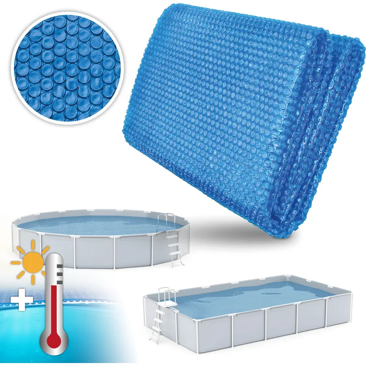 tillvex Pool Solarfolie Rechteckig 700x400 cm Solarplane Solarheizung Solarabdeckplane Poolheizung Wärmeplane