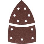 Bosch Schleifblatt (10 Stück, für Farbe, Lack, Hart--Weichholz, Spanplatten, Metall, Rost, Zubehör für Multischleifer)