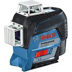 Bosch Professional Linienlaser GLL 3-80 C (m. App-Funktion, Arbeitsbereich: bis zu 30m, 4 Batterien, AA, im Karton)