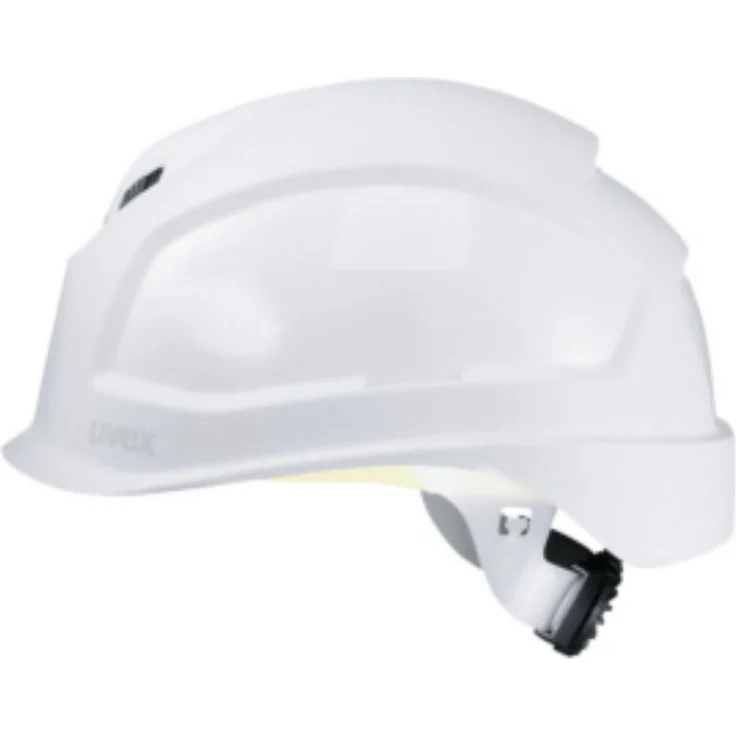 Uvex Pheos B-S-WR Belüfteter Bauhelm mit Drehrad - Kurzer Schirm - Weiß