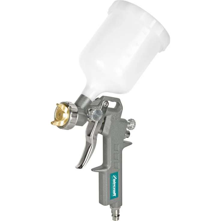 Aircraft Farbspritzpistole SD (Druck 3-4,5 bar, mit Farbmengenregulierung, Kunststoffbecher 500 ml), 2101400