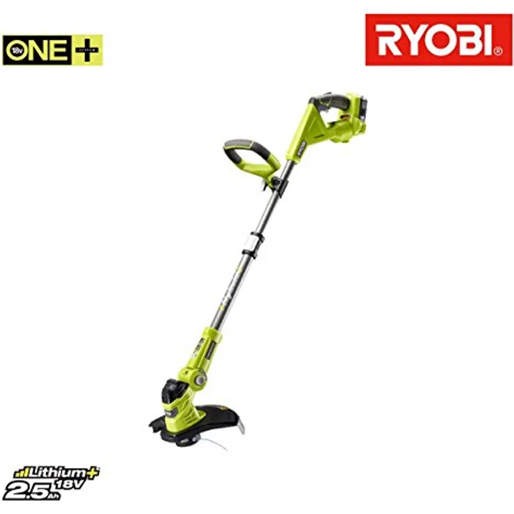 Ryobi Rasentrimmer 18V, Schnittbreite 25-30 cm, mit Zweithandgriff, mit Akku 2,5 Ah und Ladegerät ? RLT1831H25F