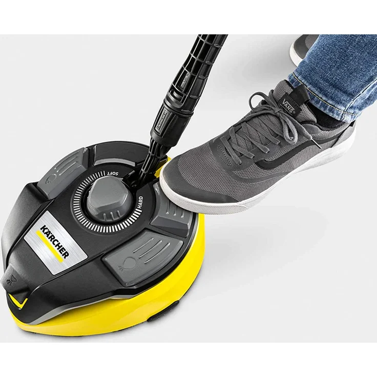 Kärcher T 7 Plus Flächenreiniger T-Racer für Kärcher K4, Kärcher K5, Kärcher K6, Kärcher K7 Für harte und sensible Flächen geeignet Spritzschutz, abgerundete Ecken, Lenkrollen, Dampf-Turbo-Düse – Bild 8