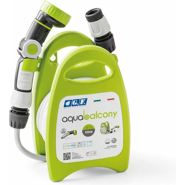 PFLANZEN KÖLLE Aqua Balcony Schlauchtrommel mit 10 m Schlauch, lime