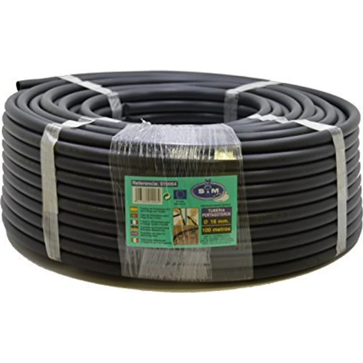 S & M 010064 Bewässerung Paspelierung 16 mm x 100 m schwarz Bewässerungszubehör – Bild 1