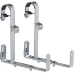 Alba Krapf Blumenkastenhalter Satz verz. Blumenkasten-Halter (RR-3V), Silber